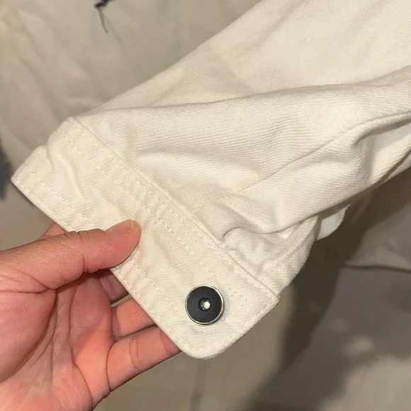 Zara Men's Cream and Black Patch Jacket - Picture 9 of 9